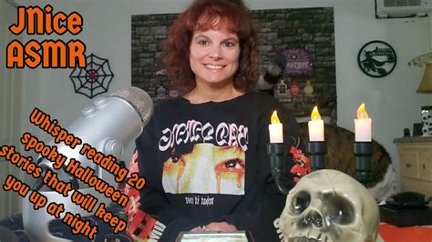 Jnice Asmr Whisper Reading Spooky Halloween Stories Youtube