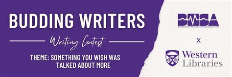 Budding Writers Contest 2021 Budding Writers Contest Western University