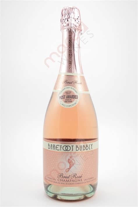 Barefoot Bubbly Brut Rose Sparkling Wine 750ml Morewines