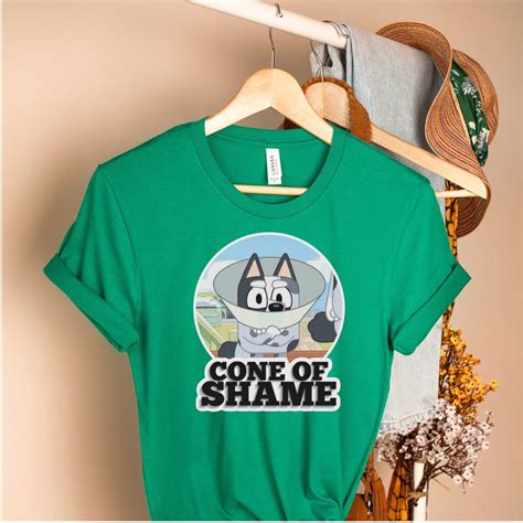 Bluey Muffin Cone Of Shame Tee Adult Sizes Xs 3x Etsy