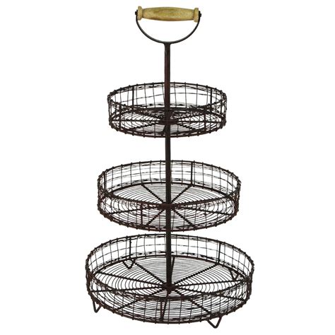 One of the most versatile small storage solutions is the wire basket. Treasure Gurus Antique Style Metal Wire 3 Tier Rack ...