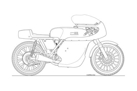 Photos Some Classic Motorcycle Line Art Drawings Asphalt And Rubber