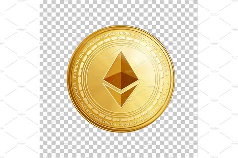 Ethereum was first described in a 2013 whitepaper by vitalik buterin. Golden ethereum coin symbol. ~ Icons ~ Creative Market