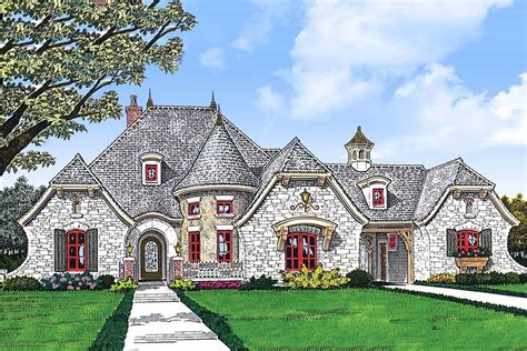 French Country Home Plan Grand Turret 48326fm Architectural Designs