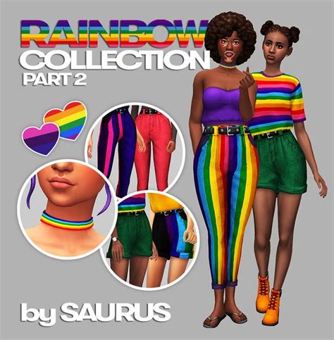 🌈rainbow Collection Part 2🌈 Patreon The Sims 4 Packs Sims 4