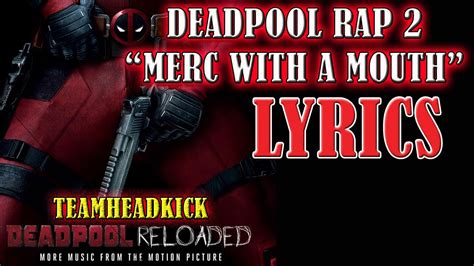 Deadpool Rap Remix 歌詞 - englndriv