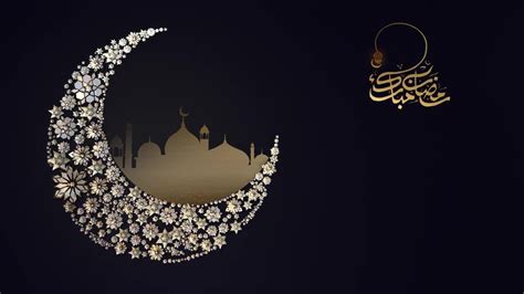 Mosque Moon Ramadan Mubarak Stock Motion Graphics Motion Array