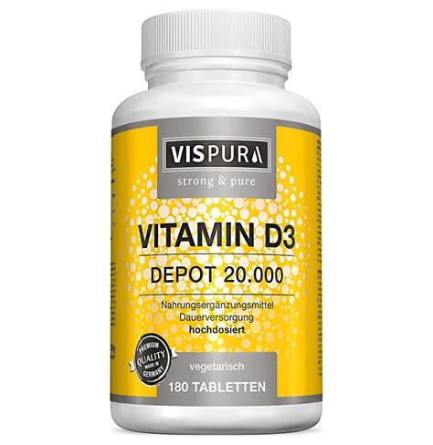 In humans, the most important compounds in this group are vitamin d 3 (also known as cholecalciferol) and vitamin d 2 (ergocalciferol). Vitamin D3 Depot 20.000, Vispura | Dr. Schweikart Verlag