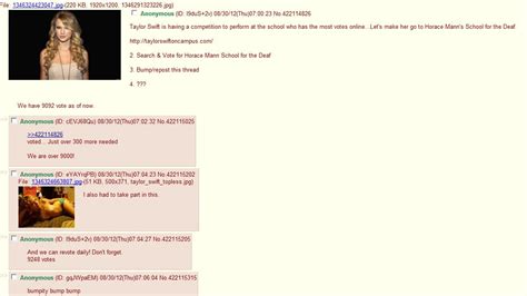 4chan Wants Taylor Swift To Perform At School For The Deaf