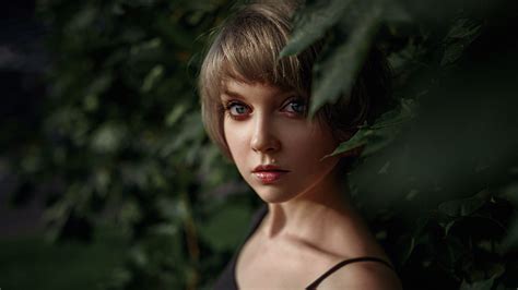 Free Download Hd Wallpaper Georgy Chernyadyev Women Model Face Portrait Olya Pushkina