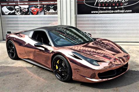 Lo spumante riserva del fondatore rosé giulio ferrari è prodotto con una accurata selezione di uve pinot nero e una piccola percentuale di chardonnay in base allannata, coltivate in vigneti di proprietà. Rose Gold Ferrari 458 Spider with Armytrix Exhaust