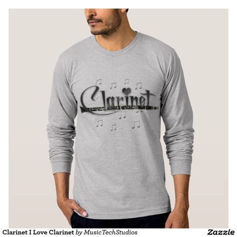 Clarinet I Love Clarinet T Shirt Zazzle T Shirt Golf T Shirts