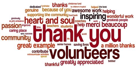 Thank You Messages For Volunteers Thank You Volunteers Volunteer