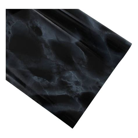 Fablon Marble Effect Black Classic Sticky Back Plastic 45cm X 2m
