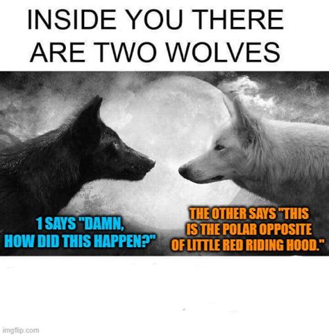 Inside Of You Are 2 Very Confused Wolves By Acenbeaky On Deviantart