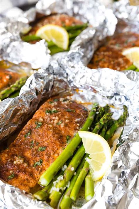 Spread mixture evenly over salmon fillet. Asparagus Salmon Foil Packets - Spend With Pennies