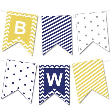 Free Bunting Banner Template Printable Templates