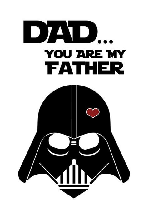 Star Wars Inspired Fathers Day Card Printable Star Wars Happy
