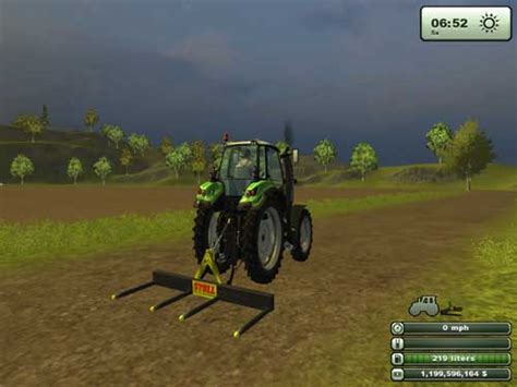 Stoll Double Three Point Bale Fork Simulator Games Mods