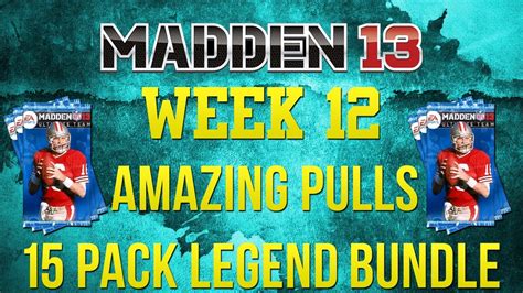 Mut 13 15 Legendary Bundle Opening Madden Ultimate Team Youtube