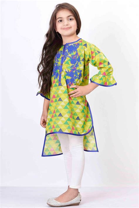 Khaadi Embroidered Kurta Girls Kids Girls Dresses Sewing Kids