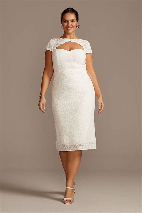 This Cap Sleeve Lace Midi Wedding Dress Is One Of Our Weddingwire