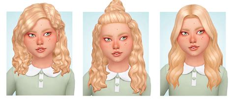 Sims 4 Mods Child Hair Mimilky Babyhair N2 By Daerilia · 4