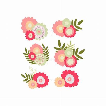 Clipart Floral Coral Flower Clip Flowers Pink