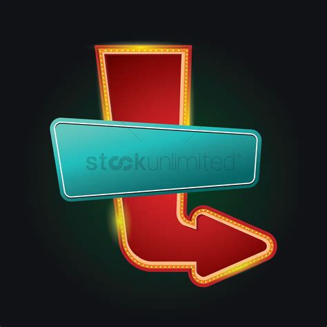 Blank Marquee Sign Vector Image 1560519 Stockunlimited