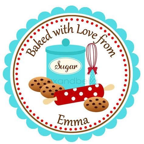 Lihat ide lainnya tentang desain stiker, stiker, desain. Personalized Baking Cookies Stickers Labels Address by maxandbella, $5.75 | Stiker, Desain
