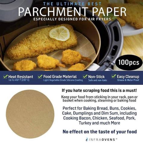 Air Fryer Paper Liners Compatible With Most Leading Brands