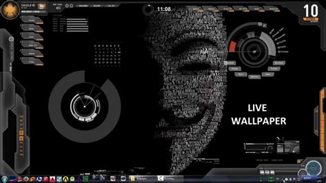 Make Your Desktop Alive With Live Wallpaper Rainmeter 007 Youtube