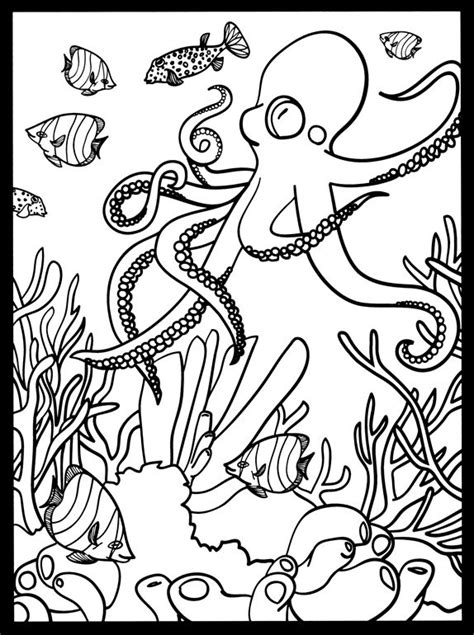 Coral Reef Stained Glass sample pages @ Dover Publications | Colouring