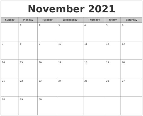 November 2021 Calendar Festive Printable Calendar Printables Free Blank