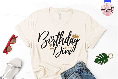 Download Birthday Diva SVG Cut File - Crella