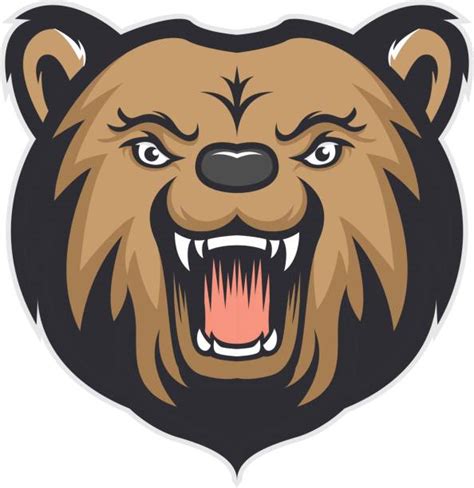 Grizzly Bear Growl Clip Art Illustrations Royalty Free Vector Graphics