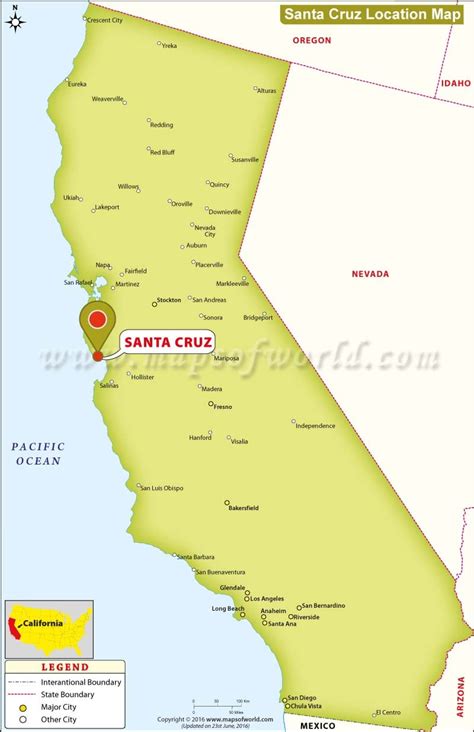 Where Is Santa Cruz Located In California Usa