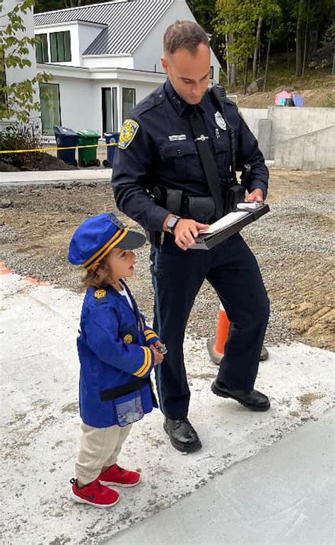 Aspiring Police Officer Gets A Special Visitor The Boston Globe