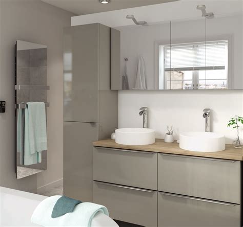 Bathroom basin units add space without cluttering the room. The Imandra bathroom collection from B&Q include this ...