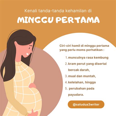 Kenali Tanda-Tanda Kehamilan di Minggu Pertama