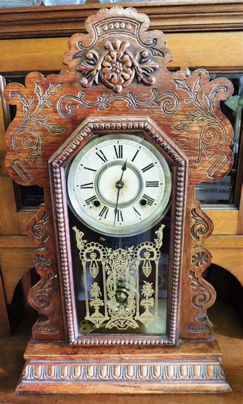 Late C19th Ansonia Gingerbread Clock Clock Ansonia Clock Antique Clocks