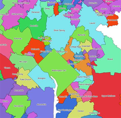 Map Of Montgomery County Md Zip Codes