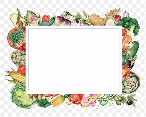 Round Vegetable Illustration Frame Png Premium Png Rawpixel