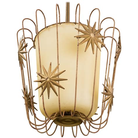 Swedish Designer Ceiling Light Pendant Brass Glass Sweden 1930s At 1stdibs Chrome