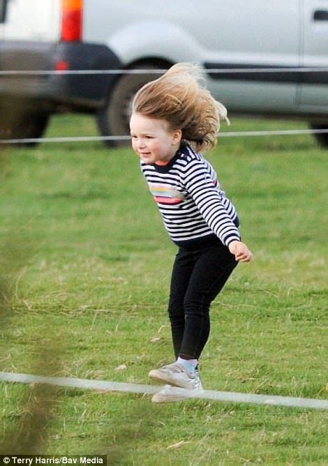 Little Mia Was In High Spirits As She Played On The Grass Royal