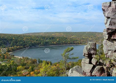 Devils Lake In The Fall Stock Photo Image Of Nature 75110910