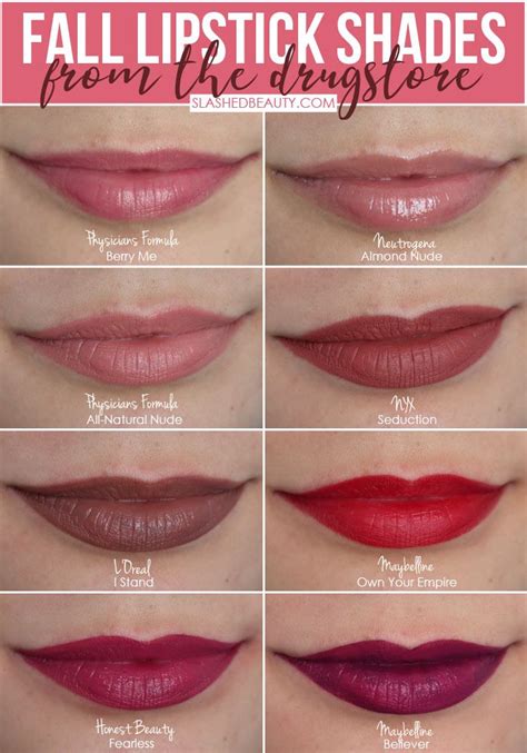 Perfect Shades Of Drugstore Lipsticks For Fall Slashed Beauty Drugstore Lipstick Best
