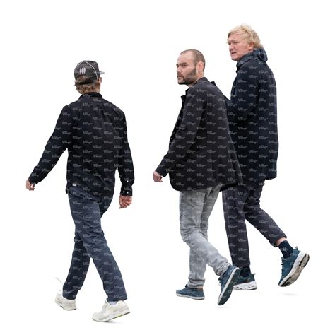 Three Men Walking Vishopper