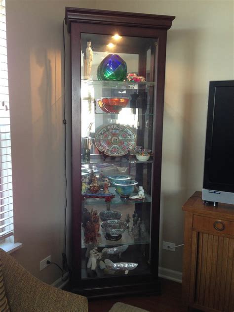 Check spelling or type a new query. Oak Curio Cabinet--not laminated. Solid wood, glass front ...