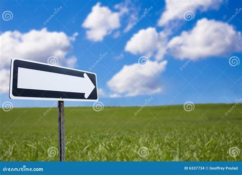 One Way Direction Sign And Landscape Stock Images Image 6337734